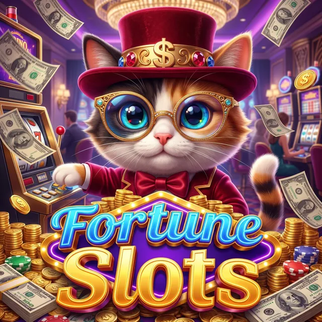 Fortune Slots com o gato da sorte